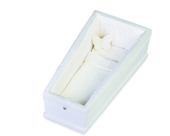 Gelakte kist Zacht wit - 675